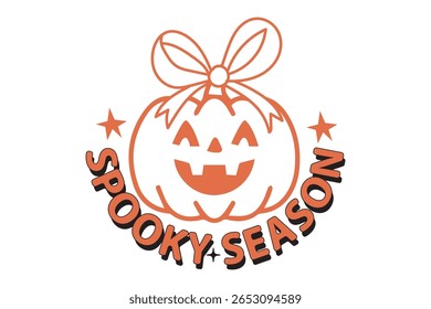 Spooky Season, Trendy Halloween Typography Design