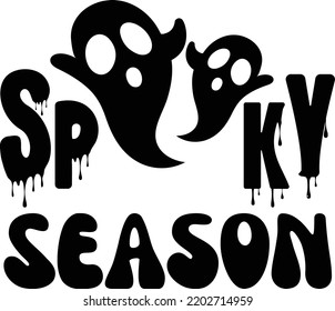 Spooky season vector file, ghost svg design
