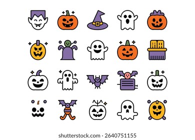 Spooky Season Vector Icons set