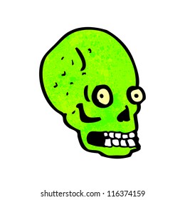 spooky skull cartoon
