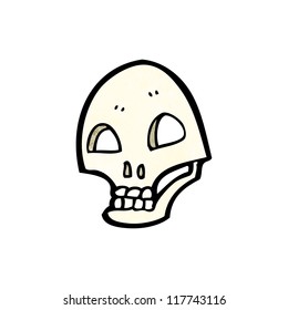 spooky skull cartoon
