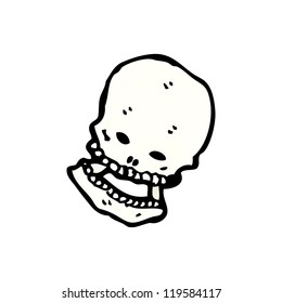 spooky skull cartoon