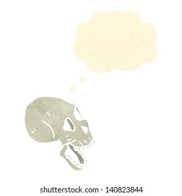 spooky skull cartoon