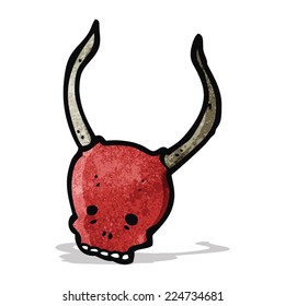 spooky skull cartoon