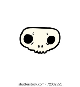 spooky skull cartoon