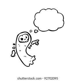 espeluznante caricatura fantasma