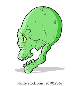 spooky skull illustration