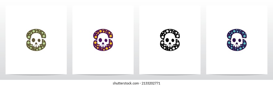Spooky Skull On Letter Logo Design S