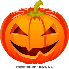 Spooky smile celebration Halloween pumpkin