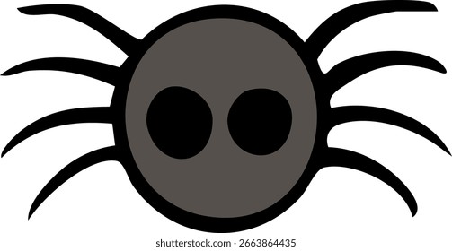Ilustración vectorial de la Araña. Feliz Halloween