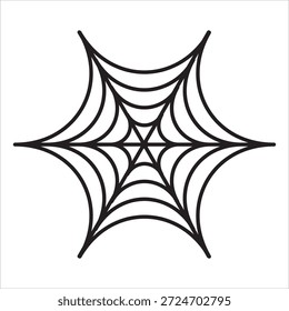 Spooky Spider Web Vektorgrafik für Halloween