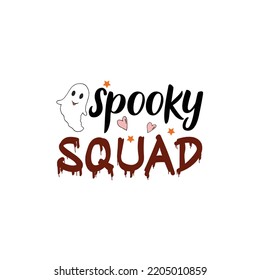 Spooky squad- Halloween tshirt design