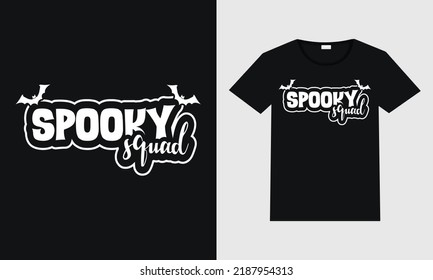 Spooky squad typography vector design for t shirt mug poster and print. 