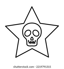 Spooky star Trendy Color Vector Icon which can easily modify or edit

