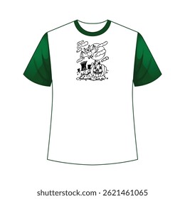 Spooky and stylish Halloween t-shirt design perfect for trick-or-treating, parties, or seasonal wear.