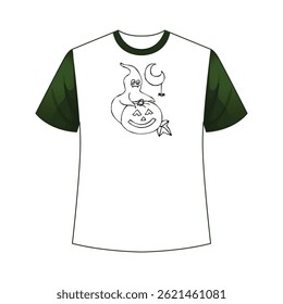 Spooky and stylish Halloween t-shirt design perfect for trick-or-treating, parties, or seasonal wear.