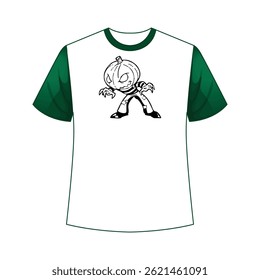 Spooky and stylish Halloween t-shirt design perfect for trick-or-treating, parties, or seasonal wear.