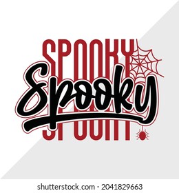 Spooky SVG Printable Vector Illustration
