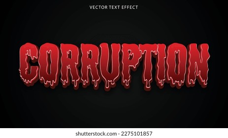 spooky text effect scary corruption