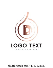 Spooky themed letter type D logo template, vector logo for business and company identity 