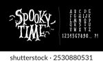 Spooky time fonts Spooky halloween theme editable text, good for horror film cover, book, scary movie banner.