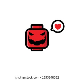 spooky toy mascot vector design