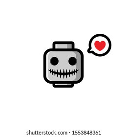 spooky toy mascot vector design