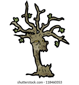 spooky tree cartoon