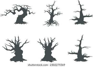 Spooky tree silhouette 