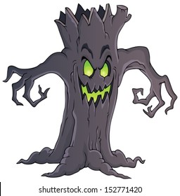 Spooky tree theme image 1 - eps10 vector illustration.