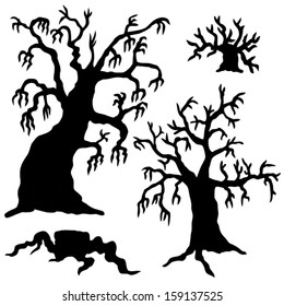 Spooky Tree Drawing High Res Stock Images Shutterstock