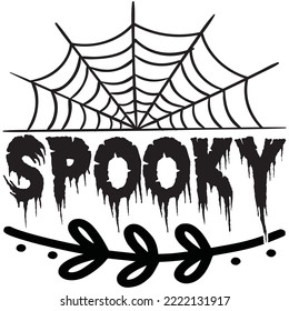 Spooky T-shirt Design Vector File.