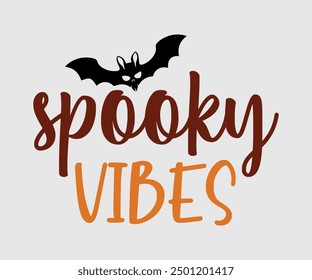 Spooky Vibes, Halloween, Fantasma, Spooky Season, Bruja, Halloween, Camiseta divertida