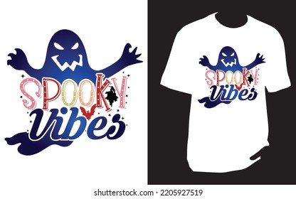 Spooky Vibes Halloween t shirt design
