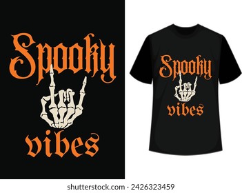 spooky vibes shirt, Halloween ghost shirt. vector file