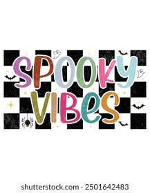 Spooky vibes shirt print template, Scary Dark Moon night, vintage retro grave cat bat pumpkin, Halloween night, halloween pumpkin, happy halloween shirt print template, pumpkin halloween tree bats