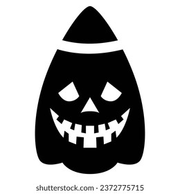 Spooky yet hilarious, Halloween ghost icon brings laughter to the afterlife