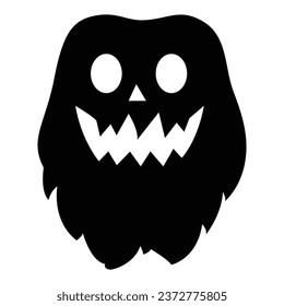 Spooky yet hilarious, Halloween ghost icon brings laughter to the afterlife