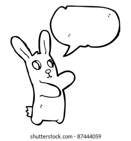 spooky zombie halloween rabbit cartoon