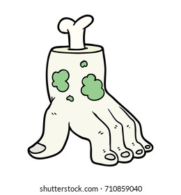 spooky zombie hand cartoon