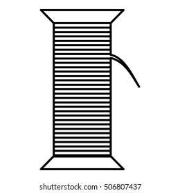 Spool icon. Outline illustration of spool vector icon for web