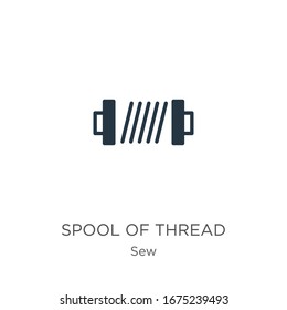 Spool of thread icon vector. Trendy flat spool of thread icon from sew collection isolated on white background. Vector illustration can be used for web and mobile graphic design, logo, eps10