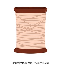 Spool of thread. Knitting tool. Hobby time, handmade things