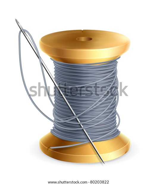 Spool Thread Vector Stock Vector (Royalty Free) 80203822 | Shutterstock