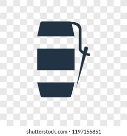 Spool vector icon isolated on transparent background, Spool transparency logo concept
