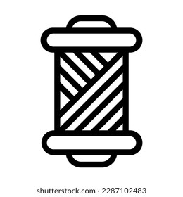 Spool Vector Line Icon Design