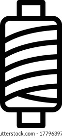 spool vector thin line icon