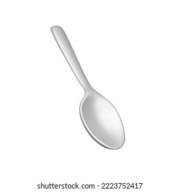 spoon 3d icon. cutlery. Isolated object on transparent background