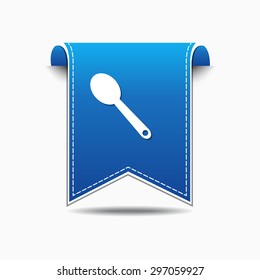 Spoon Blue Vector Icon Design