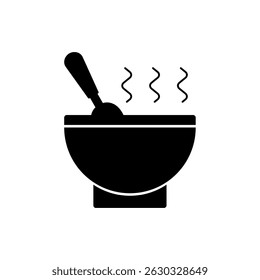 spoon and bowl icon, modern vector isolated on white background.